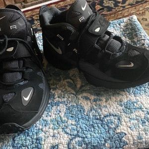 Nike black and white high tops size US 12
